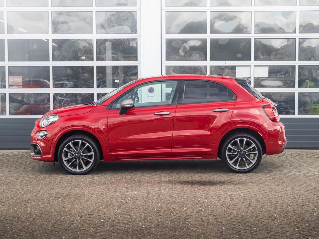 Fiat 500X 1.5 Hybrid Sport Automaat | Clima | Adapt. Cruise | 18" | Apple Carplay | Camera | PDC | Keyless | Navi | BSM