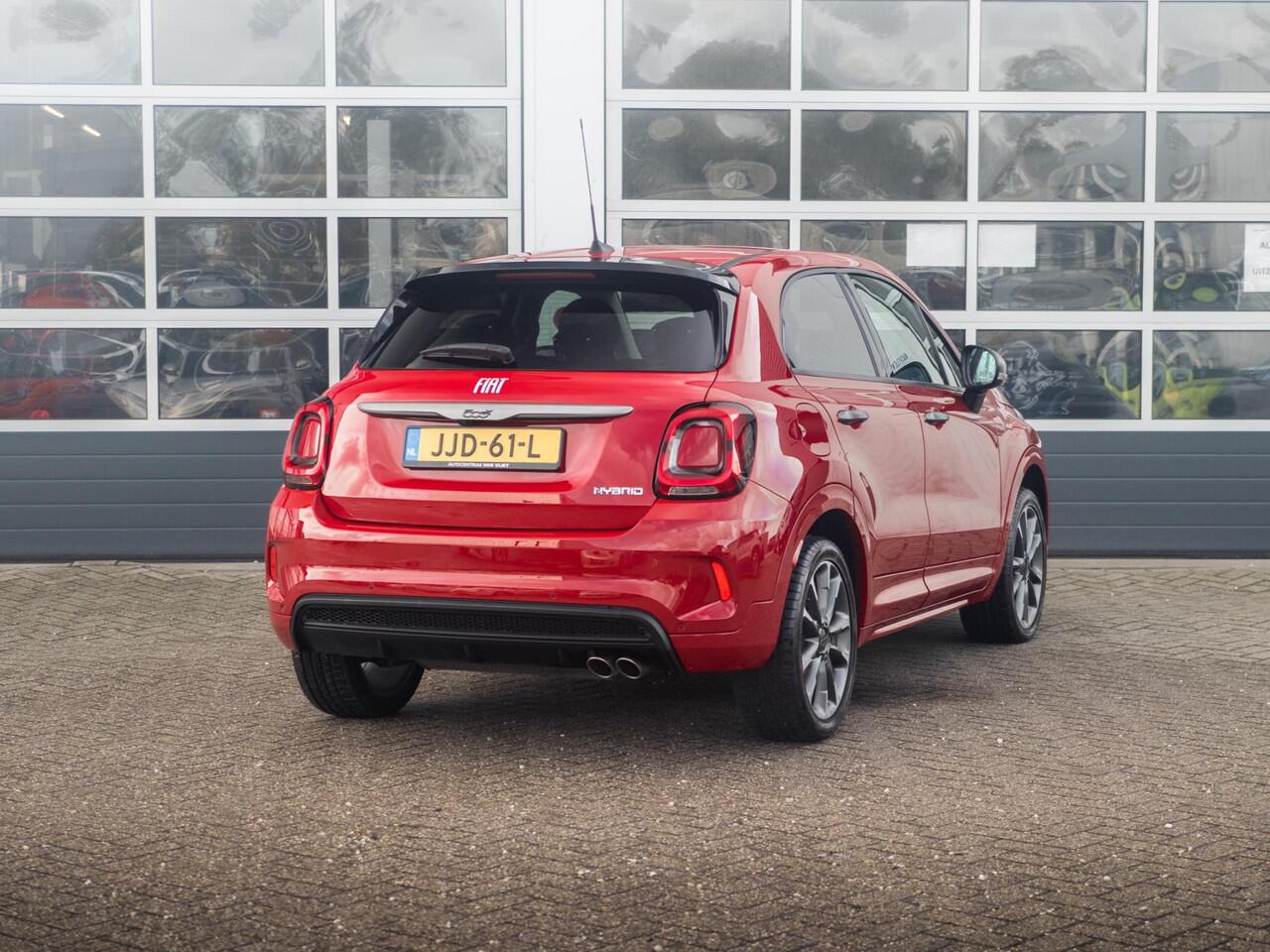 Fiat 500X 1.5 Hybrid Sport Automaat | Clima | Adapt. Cruise | 18" | Apple Carplay | Camera | PDC | Keyless | Navi | BSM
