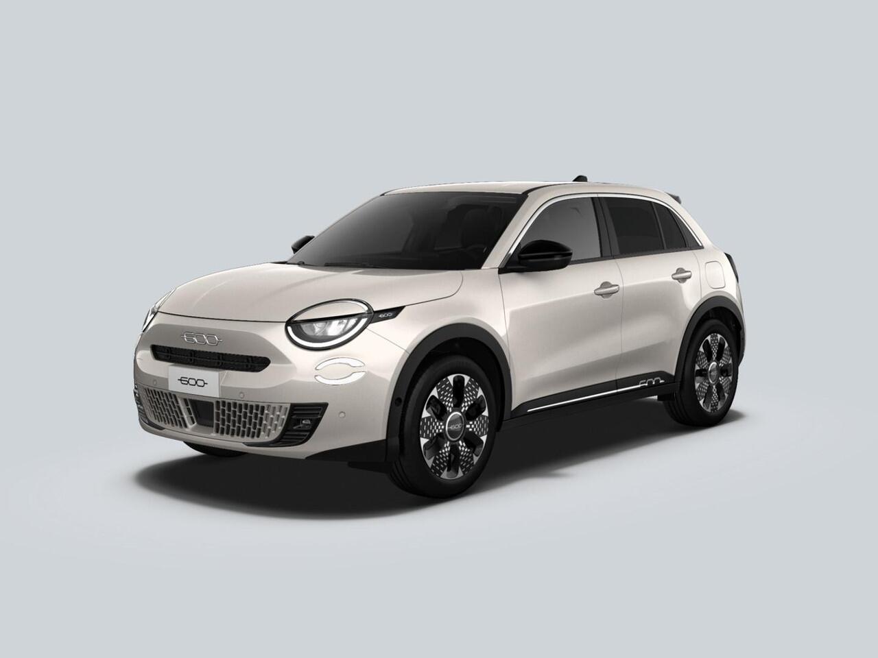 Fiat 600 1.2 Hybrid 110pk La Prima | Clima | Adapt. Cruise | Camera | BSM | 18" | Stoelverwarming | Apple Carplay | Elektr. A-Klep