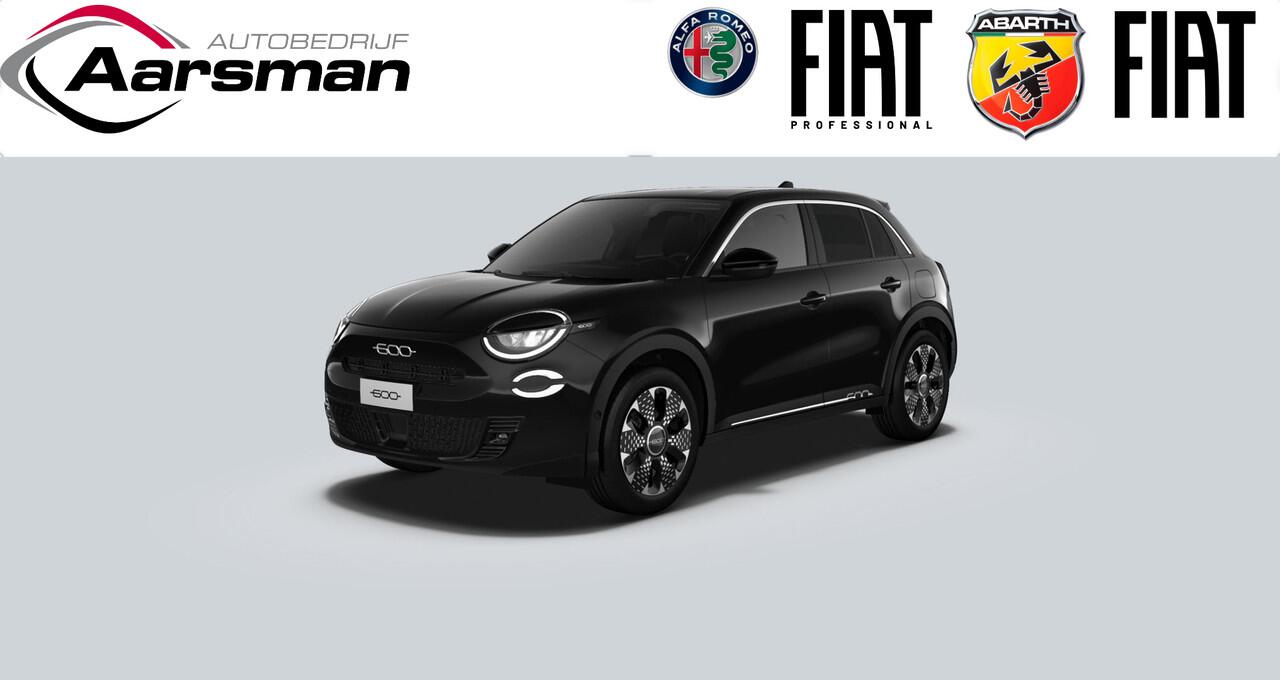 Fiat 600 1.2 Hybrid La Prima 110 PK | Full option | Demo voordeel | Massagestoel | Camera | LED koplampen | Parkeersensoren | Lederen bekleding