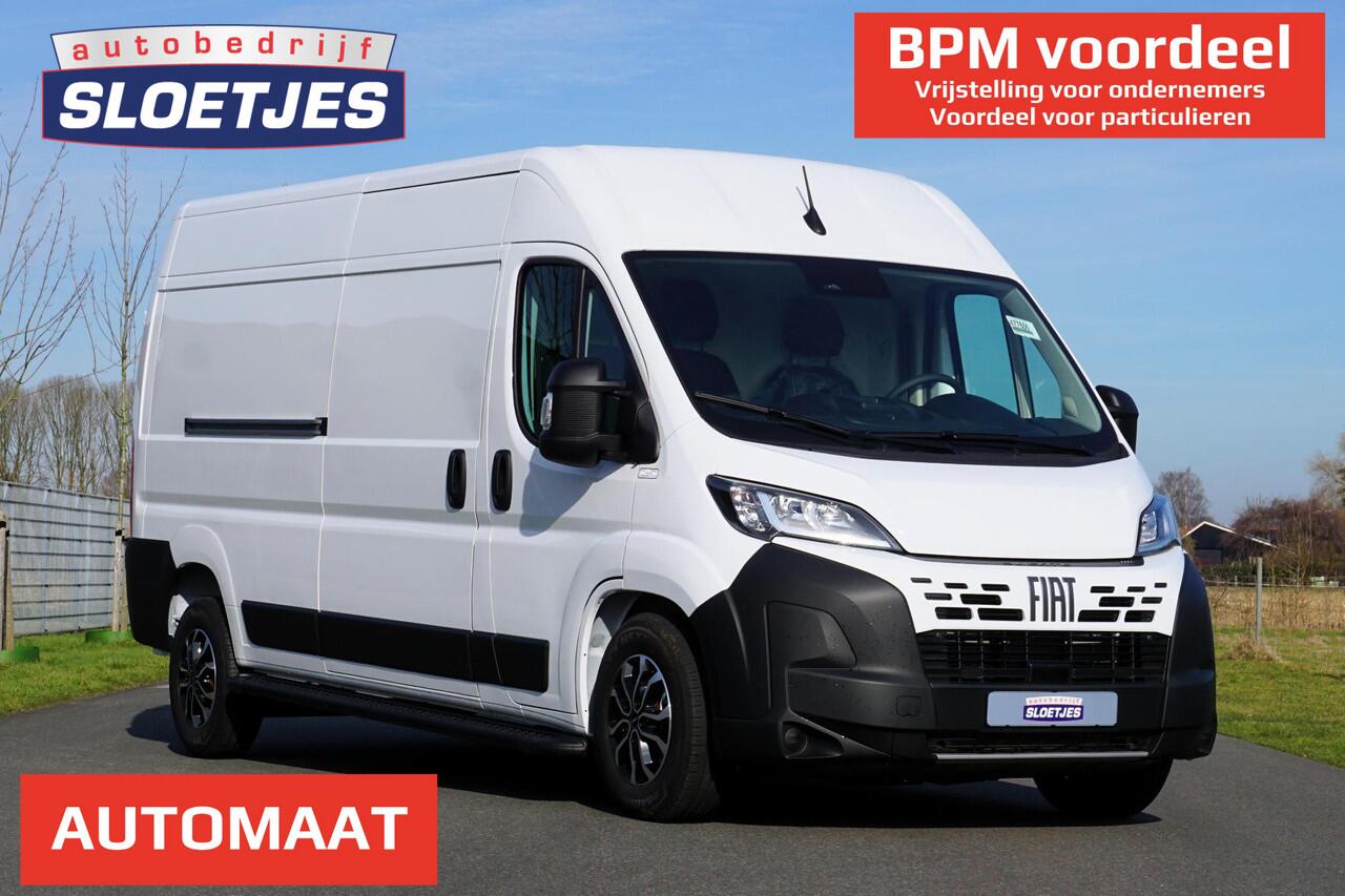 Fiat DUCATO 2.2 MultiJet 140 L3H2 3.5t v/a ¤605,- p-maand |Automaat |140 pk |Betimmering |Nieuw |Camera |Cruise |Airco |Verzwaard |Bluetooth media en telefonie |DAB radio |Parkeersensoren |3500 KG verzwaard