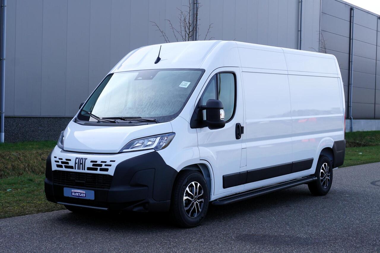 Fiat DUCATO 2.2 MultiJet 140 L3H2 3.5t v/a ¤605,- p-maand |Automaat |140 pk |Betimmering |Nieuw |Camera |Cruise |Airco |Verzwaard |Bluetooth media en telefonie |DAB radio |Parkeersensoren |3500 KG verzwaard