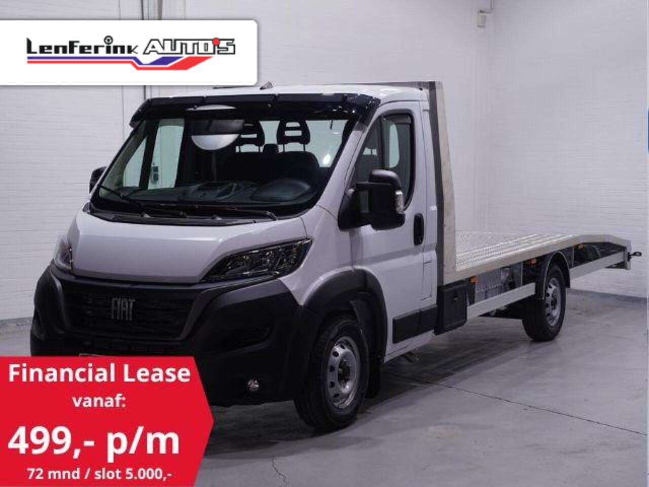 Fiat DUCATO 2.2 MJet 140 pk L4 Autotransporter Airco, BPM vrij Luchtvering, Cruise Control, DAB+, Nieuw, 3-Zits