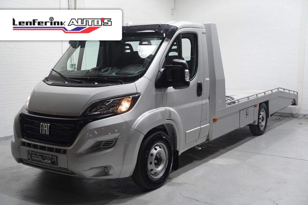 Fiat DUCATO 2.2 Mjet 140 pk Autotransporter Tijhof BPM vrij Airco, Trekhaak 3.000 kg, Cruise control, Nieuw 2024, 3-Zits