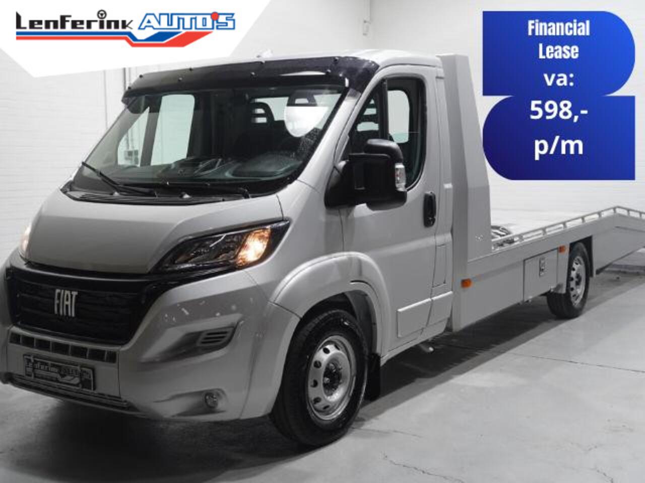 Fiat DUCATO 2.2 Mjet 140 pk Autotransporter Tijhof BPM vrij Airco, Trekhaak 3.000 kg, Cruise control, 3-Zits