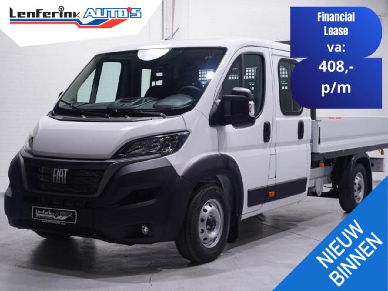 Fiat DUCATO 2.2 Mjet 140 pk Dubbel Cabine 7p Pick Up / Open Laadbak Airco, Cruise Control, LxBxH 330x202x40 cm, Nieuw