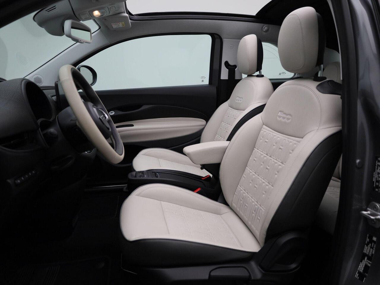 Fiat E-500 C La Prima 118Pk 42 kWh | Cabrio | Android & Apple Carplay | Climate & Cruise Control | Stoelverwarming | Navigatie | Dodenhoekdetectie