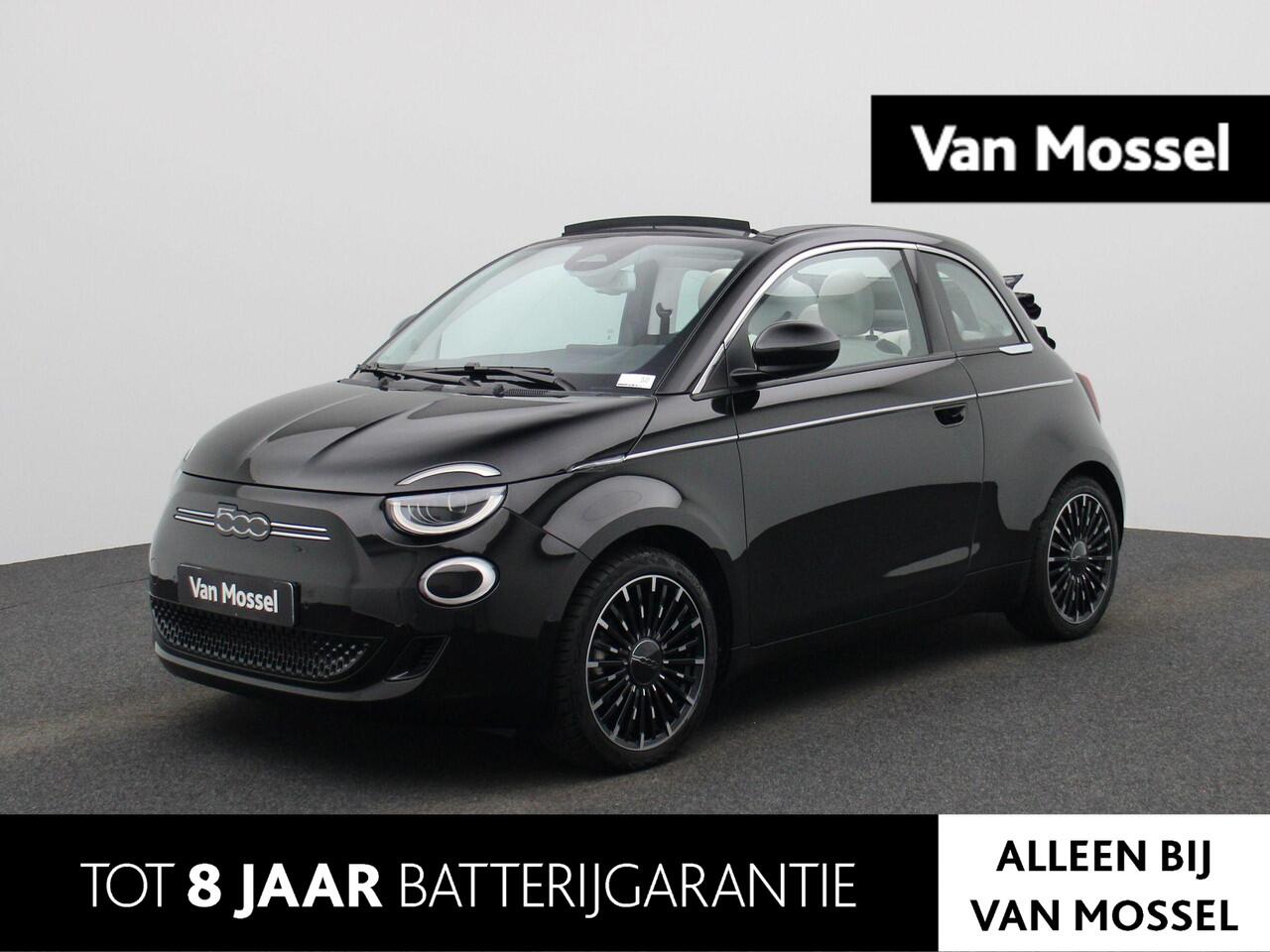 Fiat E-500 C La Prima 42 kWh 119PK | Navigatie | Lederen Bekleding | Digital Cockpit | Achteruitrijcamera | Apple CarPlay & Android Auto