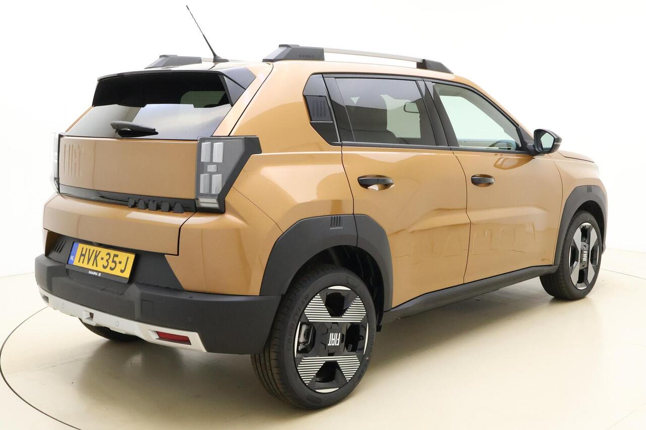 Fiat PANDA Grande La Prima 11 kW 44 kWh | NIEUW MODEL | Navigatie | Climate control | Camera | Dakrails | Stoel & Stuurverwarming | Lichtmetalen velgen