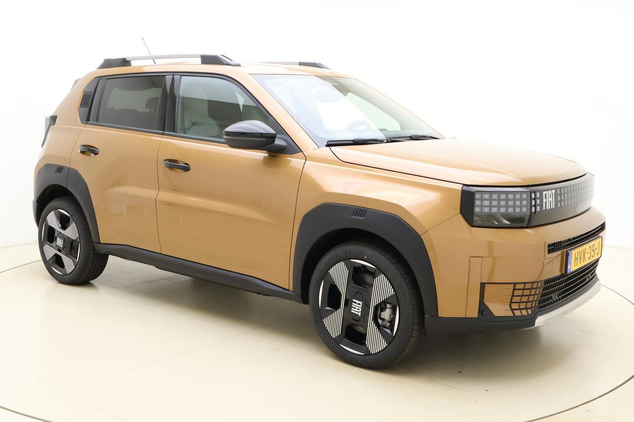 Fiat PANDA Grande La Prima 11 kW 44 kWh | NIEUW MODEL | Navigatie | Climate control | Camera | Dakrails | Stoel & Stuurverwarming | Lichtmetalen velgen