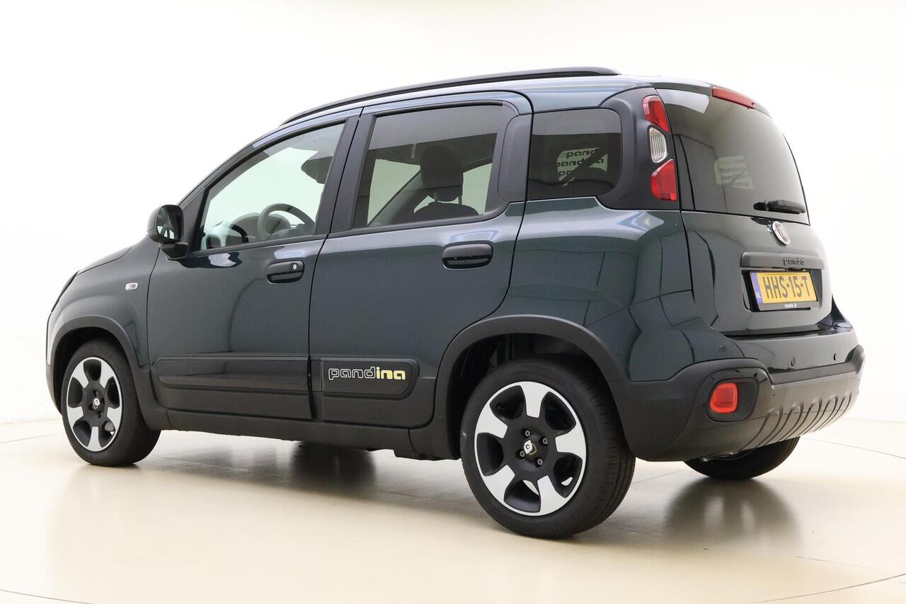Fiat PANDA 1.0 Hybrid Pandina | NIEUW | Navigatie via Carplay | Airco | Bluetooth | Cruise control | Hoge instap | Lichtmetalen velgen | Extra getint glas | Dakrails