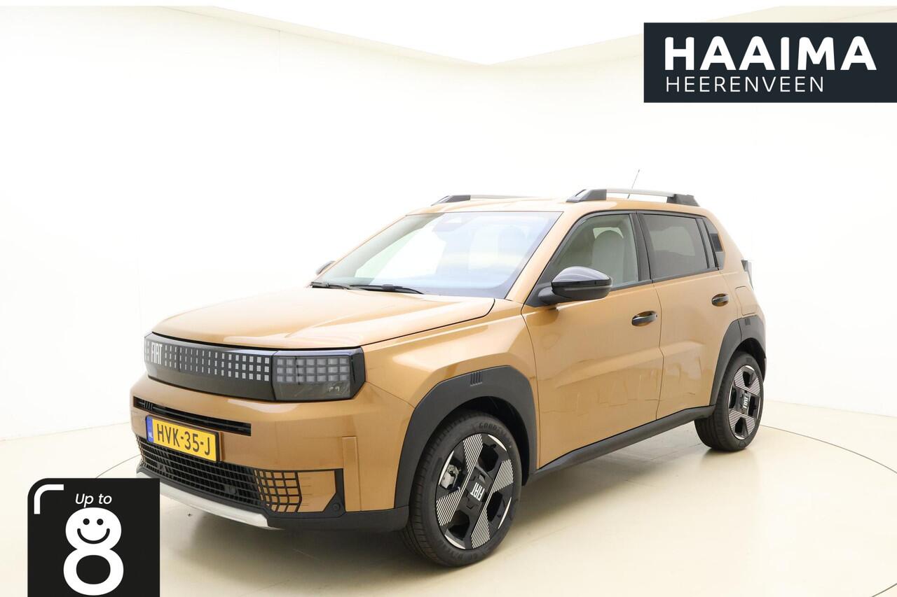 Fiat PANDA Grande La Prima 11 kW 44 kWh | NIEUW MODEL | Navigatie | Climate control | Camera | Dakrails | Stoel & Stuurverwarming | Lichtmetalen velgen