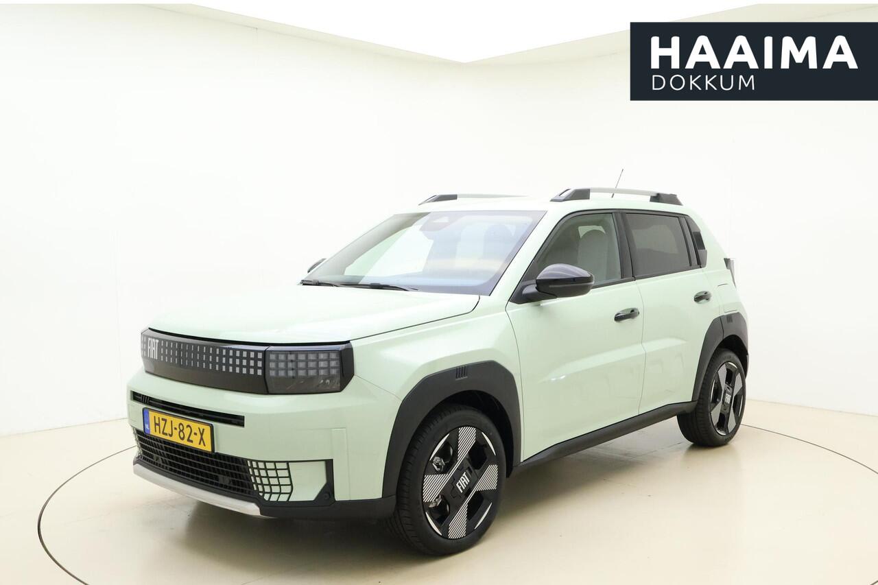 Fiat PANDA Grande La Prima 11 kW 44 kWh | NIEUW | Navigatie | Stoel & Stuurverwarming | Camera | Dakrails | Extra getint glas | Hoge instap | Nieuw model