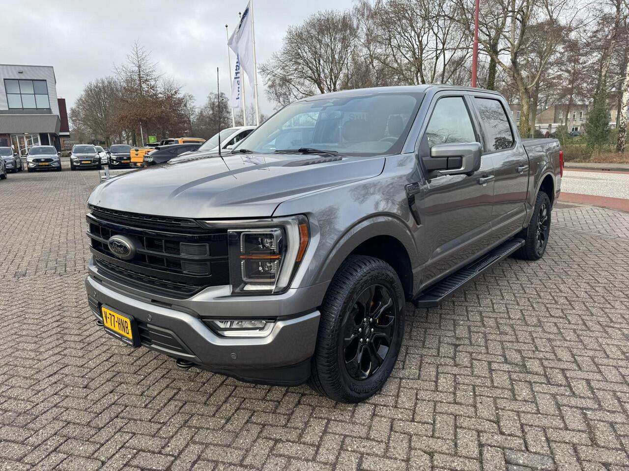 Ford (usa) F-150 5.0 V8 SuperCrew Lariat | SCI | 401pk | Automaat | 5 persoons | Grijs kenteken | Lederen Bekleding | Trekhaak | LPG | 4x4 | 3.500kg Trekgewicht