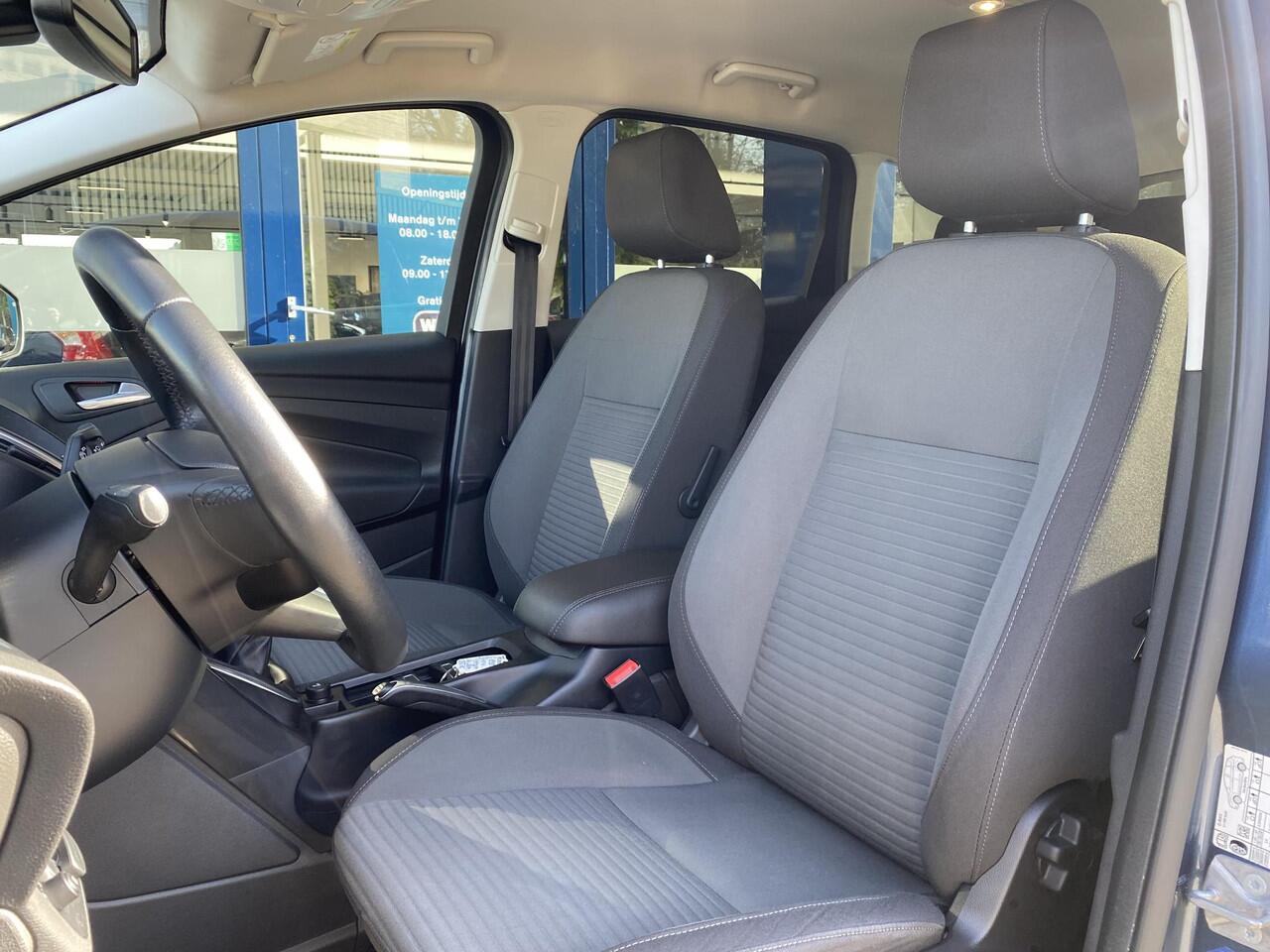 Ford C-MAX 1.0 Titanium / Cruise-Control / Climate-Control / Stuur-/Stoelverwarming / Apple-Carplay & Android-Auto / Keyless / Radio-Bluetooth / Navi / PDC V+A / 17'' LMV / All-Season / ENZ.