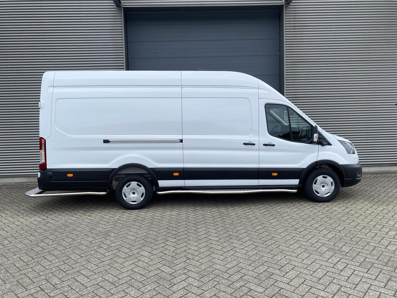 Ford E-Transit 350 L4H3 Trend 184pk RWD 68 KWh | Direct leverbaar | Subco pakket | Navigation Pack | Doorloopfunctie cabine | XL laadkabel | All Weather banden | Vehicle Integration System | PRIJS o.b.v. SUBCONTRACTOR