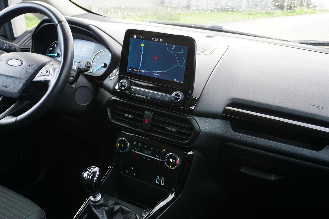 Ford ECOSPORT 1.0 EcoBoost Titanium 125 pk |B&O premium geluid |Camera |Cruise |Navi |Climate |Verwarmde voorruit en stuur |Lichtmetaal |Topstaat |Keyless entry en start