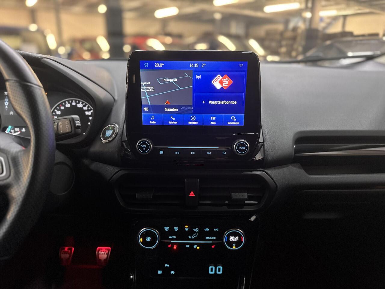 Ford ECOSPORT 125pk ST-Line Black Navi B&O Camera Winter Parking Dodehoek pack Privacy Glass Dealeronderhouden