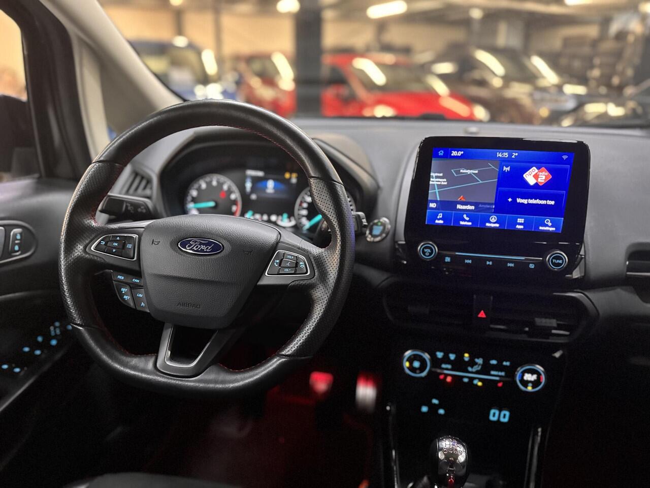 Ford ECOSPORT 125pk ST-Line Black Navi B&O Camera Winter Parking Dodehoek pack Privacy Glass Dealeronderhouden