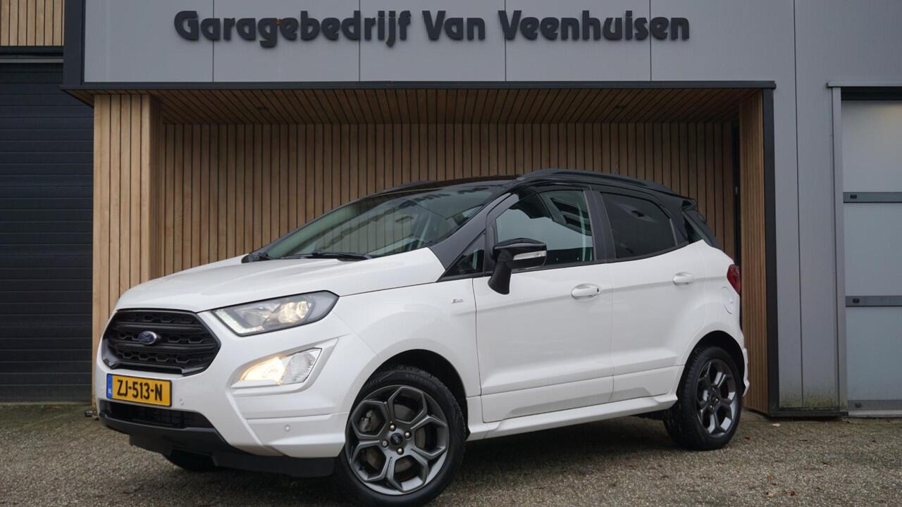 Ford ECOSPORT 1.0 125pk EcoBoost ST-Line Leder/Alcantara *Winterpack* Stoel&Stuurverwarming B&O Sfeerverlichting Keyless *NL auto* 1e eigenaar 63378km!