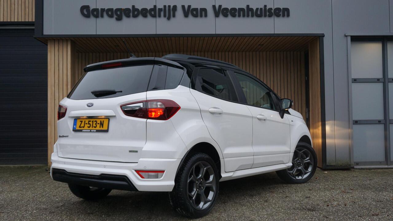 Ford ECOSPORT 1.0 125pk EcoBoost ST-Line Leder/Alcantara *Winterpack* Stoel&Stuurverwarming B&O Sfeerverlichting Keyless *NL auto* 1e eigenaar 63378km!
