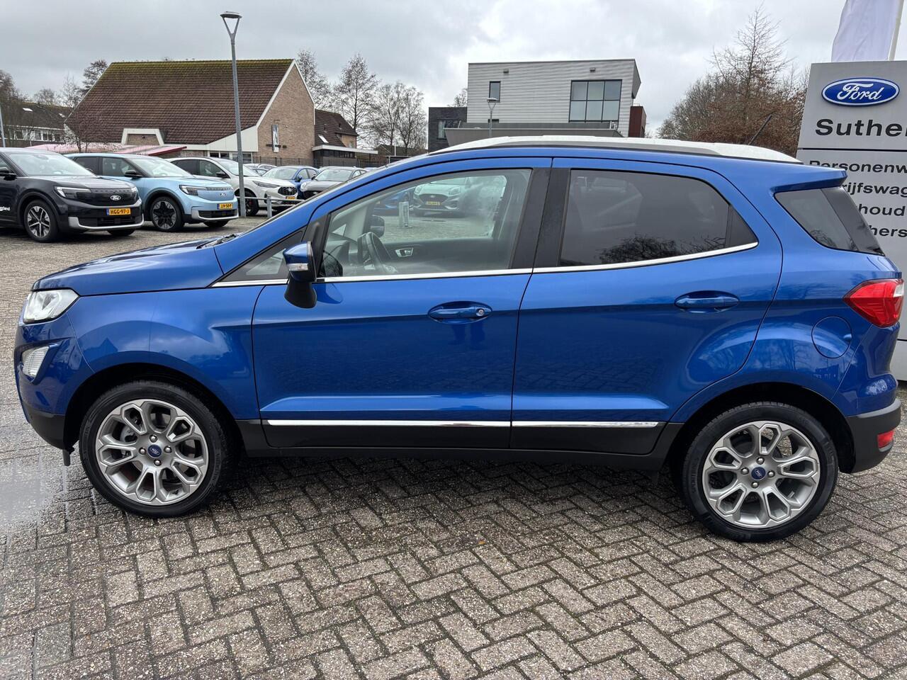 Ford ECOSPORT 1.0 EcoBoost Titanium 125pk | Trekhaak | Winter Pack | Navigatie | Camera | 17 inch | Dodehoeksensoren