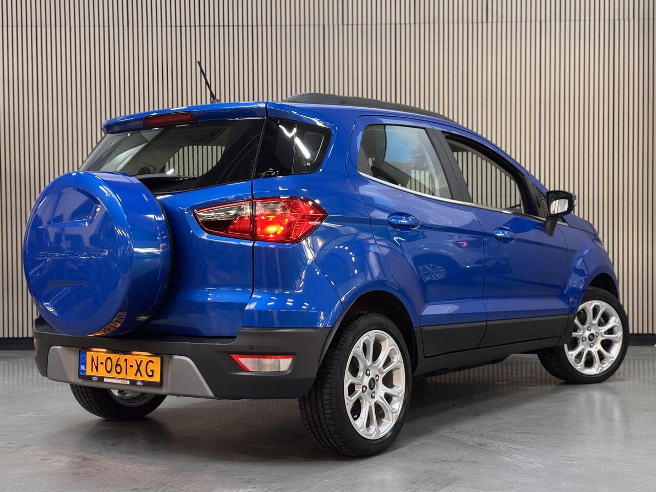 Ford ECOSPORT 125pk Titanium Climat Cruise Half Leer Apple Carplay Parkeersensor Reservewiel Dealeronderhouden