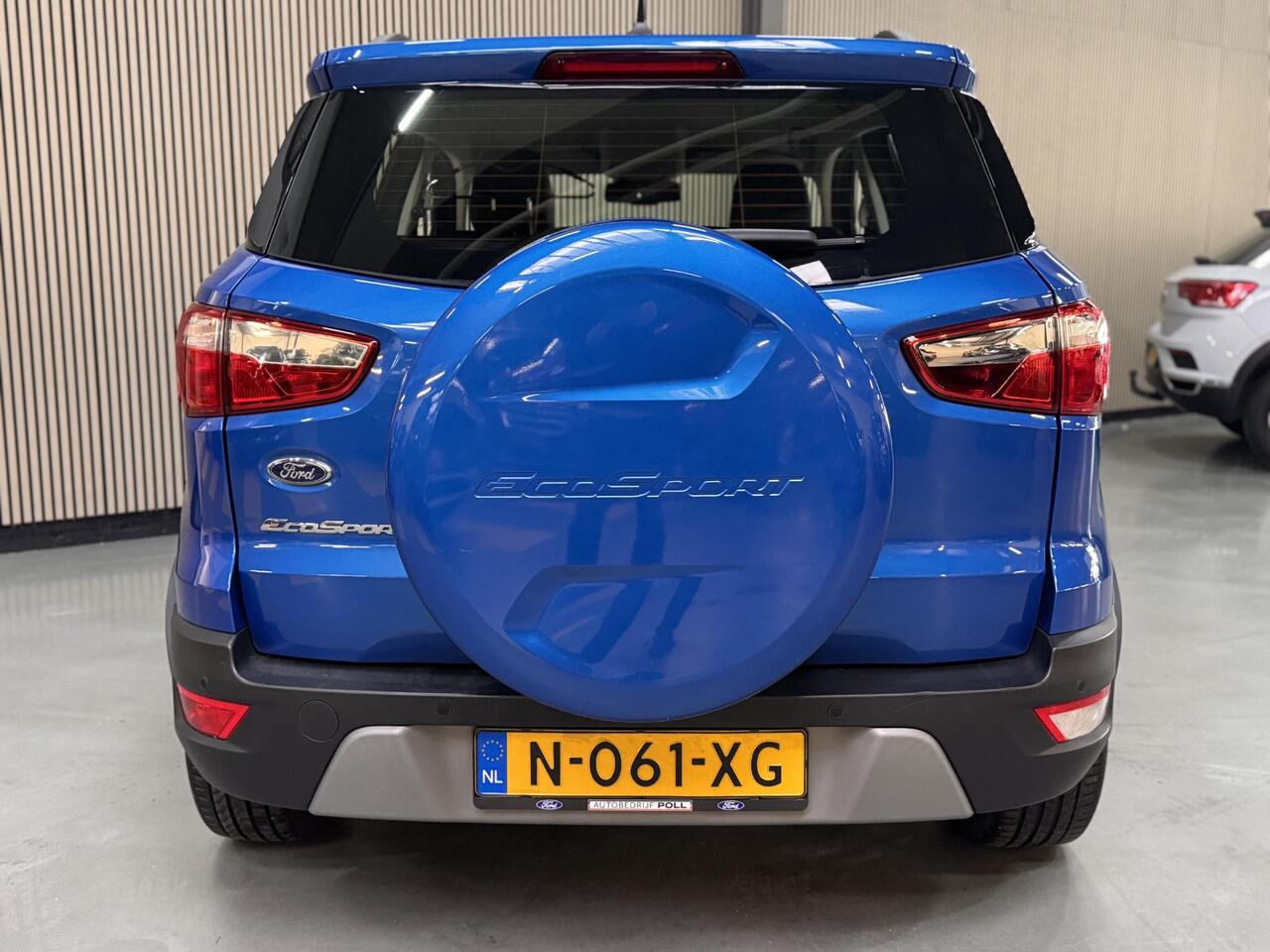 Ford ECOSPORT 125pk Titanium Climat Cruise Half Leer Apple Carplay Parkeersensor Reservewiel Dealeronderhouden