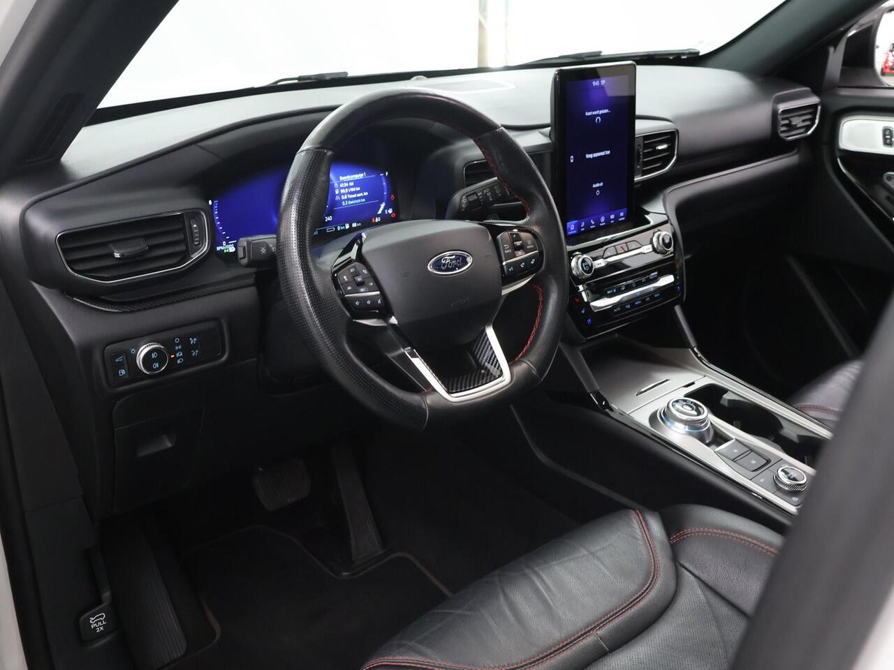 Ford EXPLORER 3.0 V6 EcoBoost PHEV ST-Line | SOH 89,7% | Panoramadak | B&O | Cruise Control Adaptief | Lederen Interieur | 360° Camera | Winterpakket | Stoelventilatie voor | Apple Carplay/Android Auto |