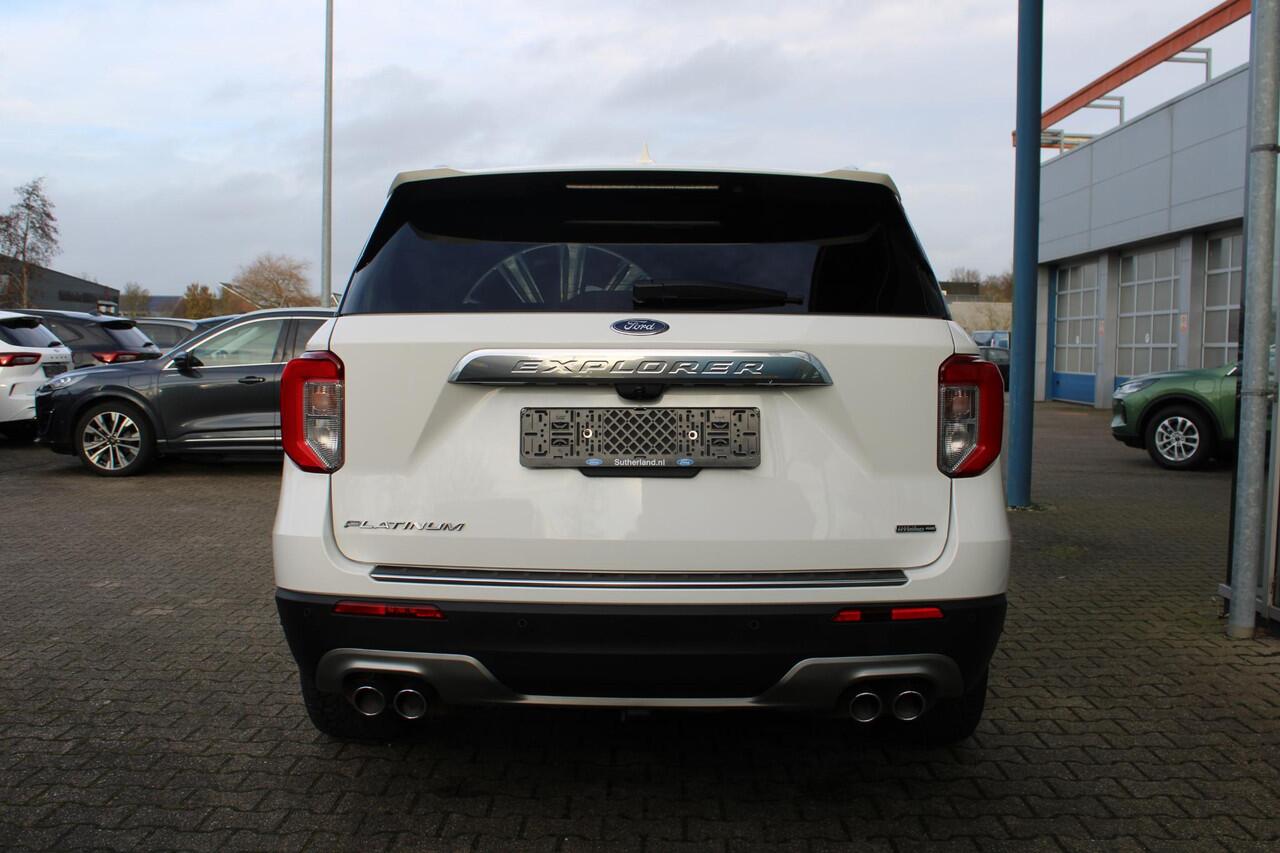 Ford EXPLORER 3.0 V6 EcoBoost PHEV Platinum | Trekhaak | Stoelverwarming + Koeling | 360 Camera | Adaptive Cruise Control | Climate Control | Navigatie |
