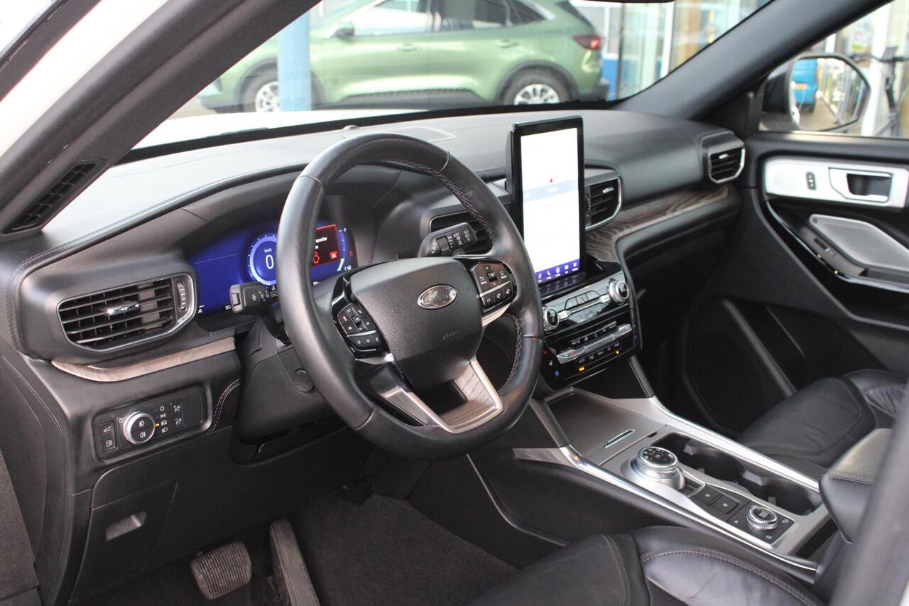 Ford EXPLORER 3.0 V6 EcoBoost PHEV Platinum | Trekhaak | Stoelverwarming + Koeling | 360 Camera | Adaptive Cruise Control | Climate Control | Navigatie |