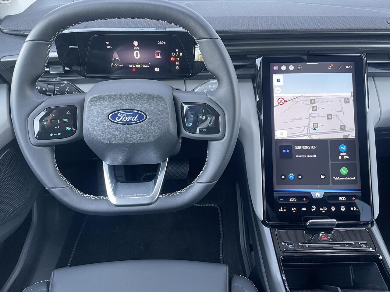 Ford EXPLORER Extended Range RWD 77 kWh | Direct Leverbaar! | NU ¤ 2000,- Voordeel+ gratis Warmtepomp! | AGR Comfort stoelen | Elektrisch wegklapbare trekhaak |