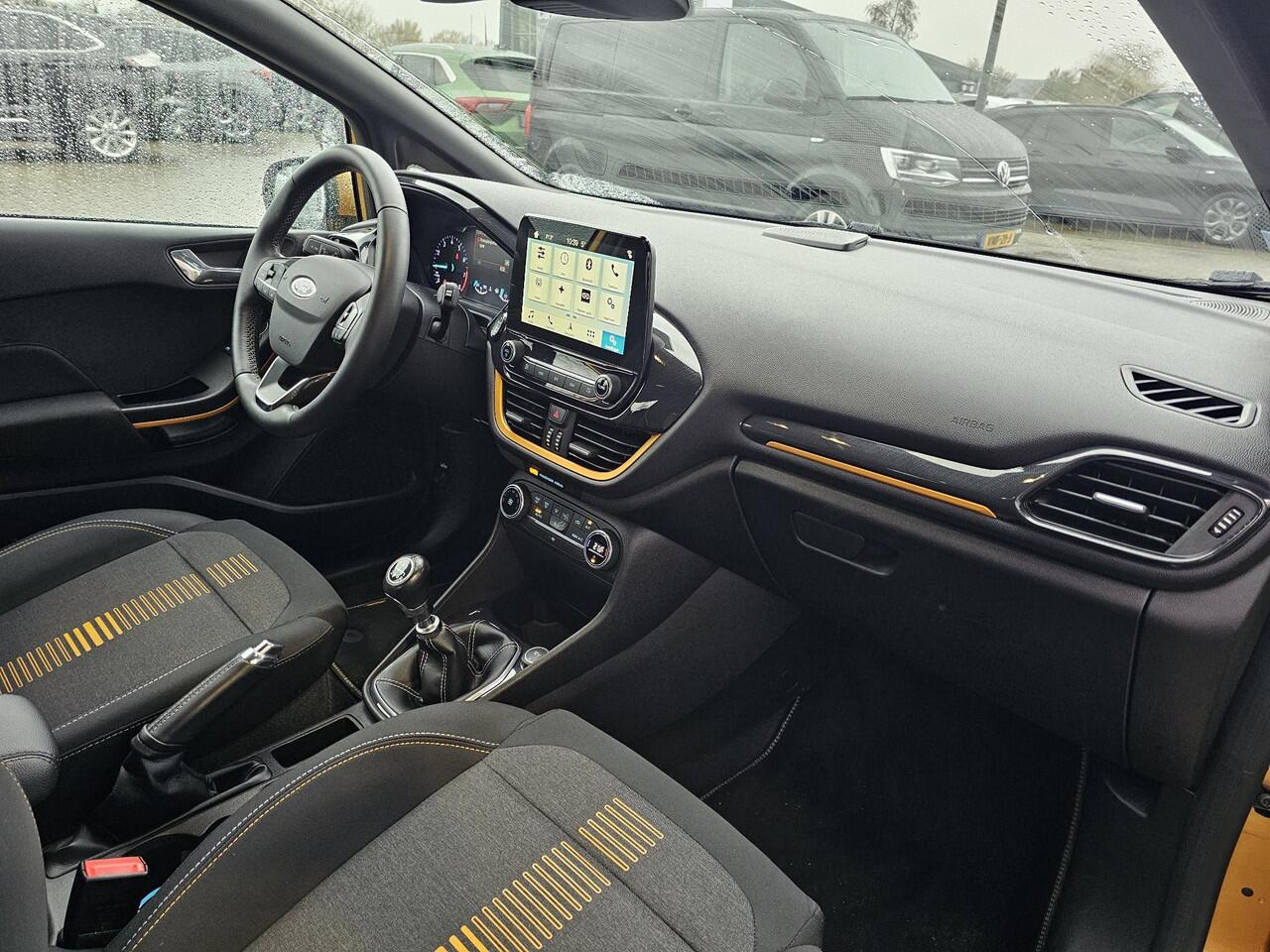 Ford FIESTA 1.0 EcoBoost Active First Edition 125 pk | Adaptieve cruise control | Climate control | Voorruitverwarming | Navigatie | PDC | 17'' velgen | Lane assist | Dealeronderhouden etc.