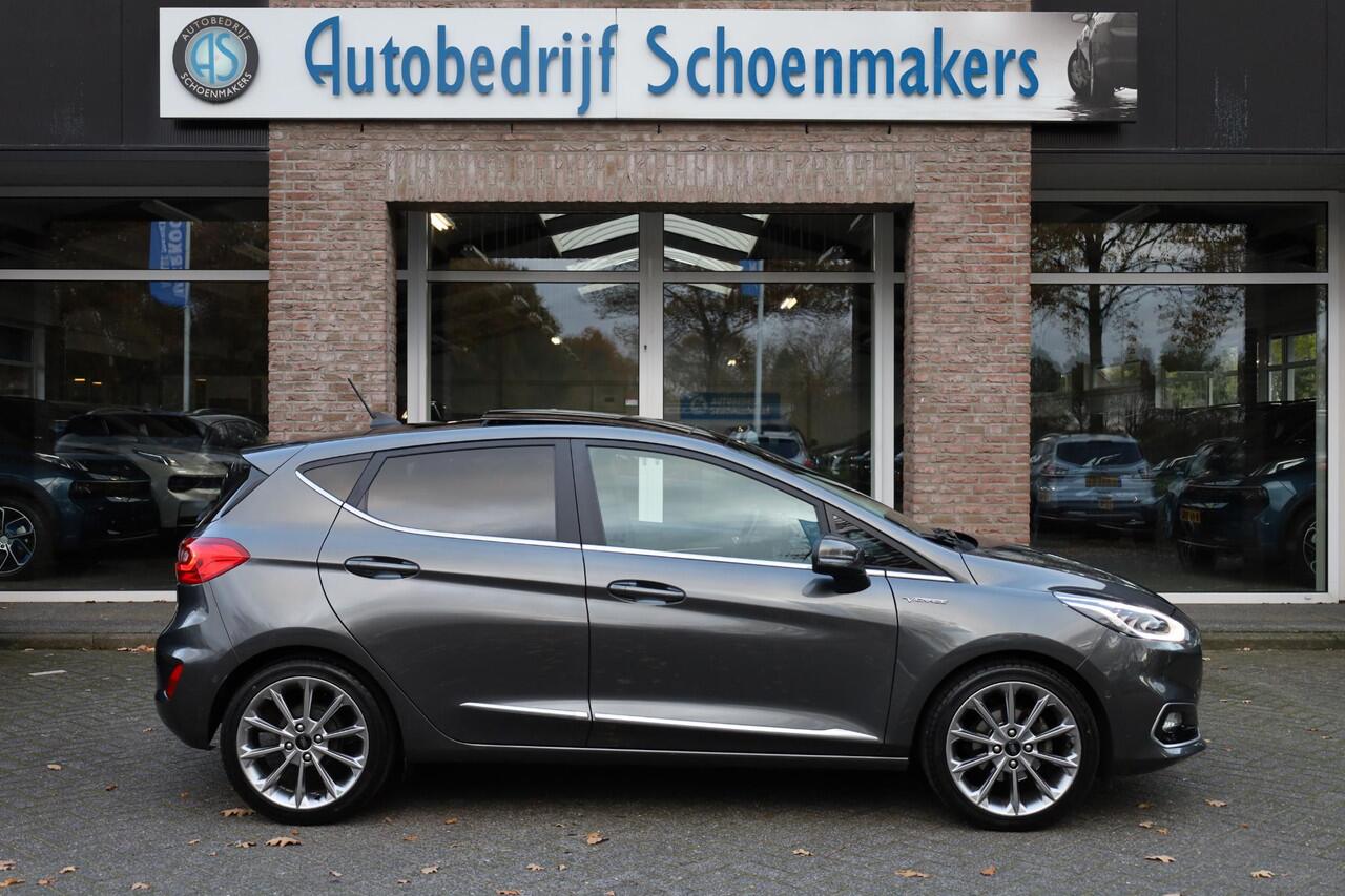 Ford FIESTA 1.0 EcoBoost Vignale LEER PANO CARPLAY B&O STOEL/STUUR/RUITVERW. CAMERA ACC CLIMA NAVI DAB NAP 2XPDC 17''LMV