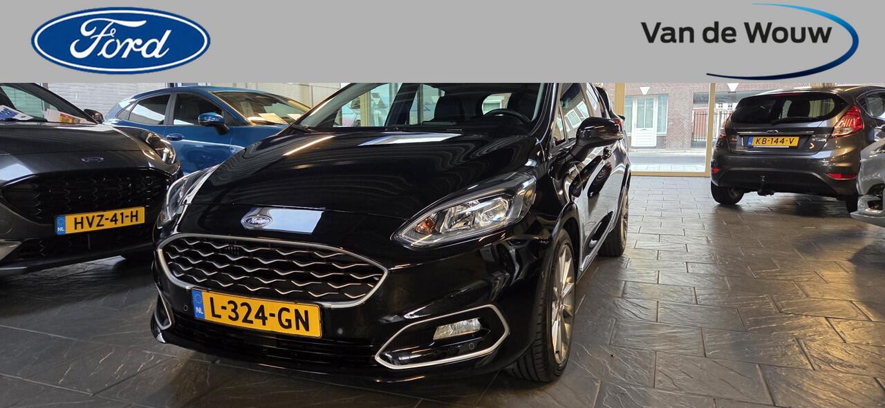 Ford FIESTA 1.0 EcoBoost Hybrid Vignale Lederen bekleding-125pk-addaptieve cruise-winterpack
