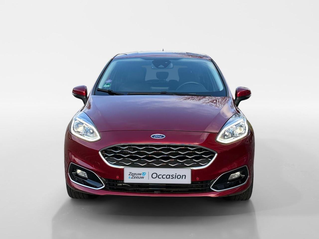 Ford FIESTA 1.0 EcoBoost Hybrid Vignale | LEDER | NAVI | STOEL/STUUR VERWARMING | TREKHAAK | 1 JAAR GARANTIE