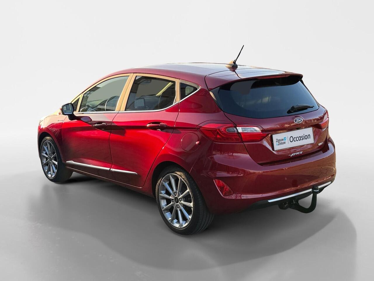 Ford FIESTA 1.0 EcoBoost Hybrid Vignale | LEDER | NAVI | STOEL/STUUR VERWARMING | TREKHAAK | 1 JAAR GARANTIE