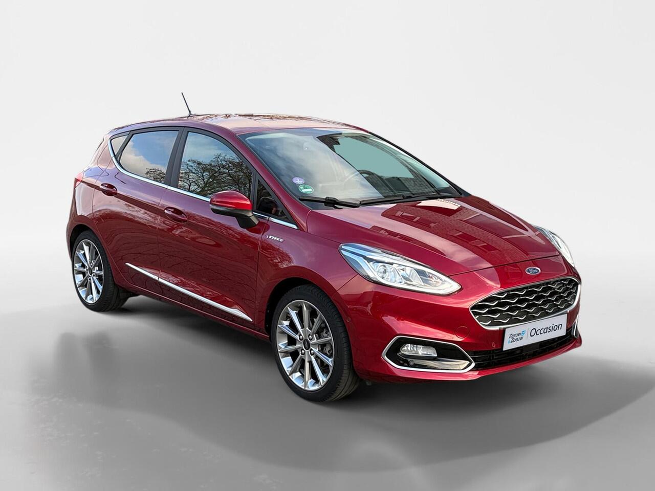 Ford FIESTA 1.0 EcoBoost Hybrid Vignale | LEDER | NAVI | STOEL/STUUR VERWARMING | TREKHAAK | 1 JAAR GARANTIE