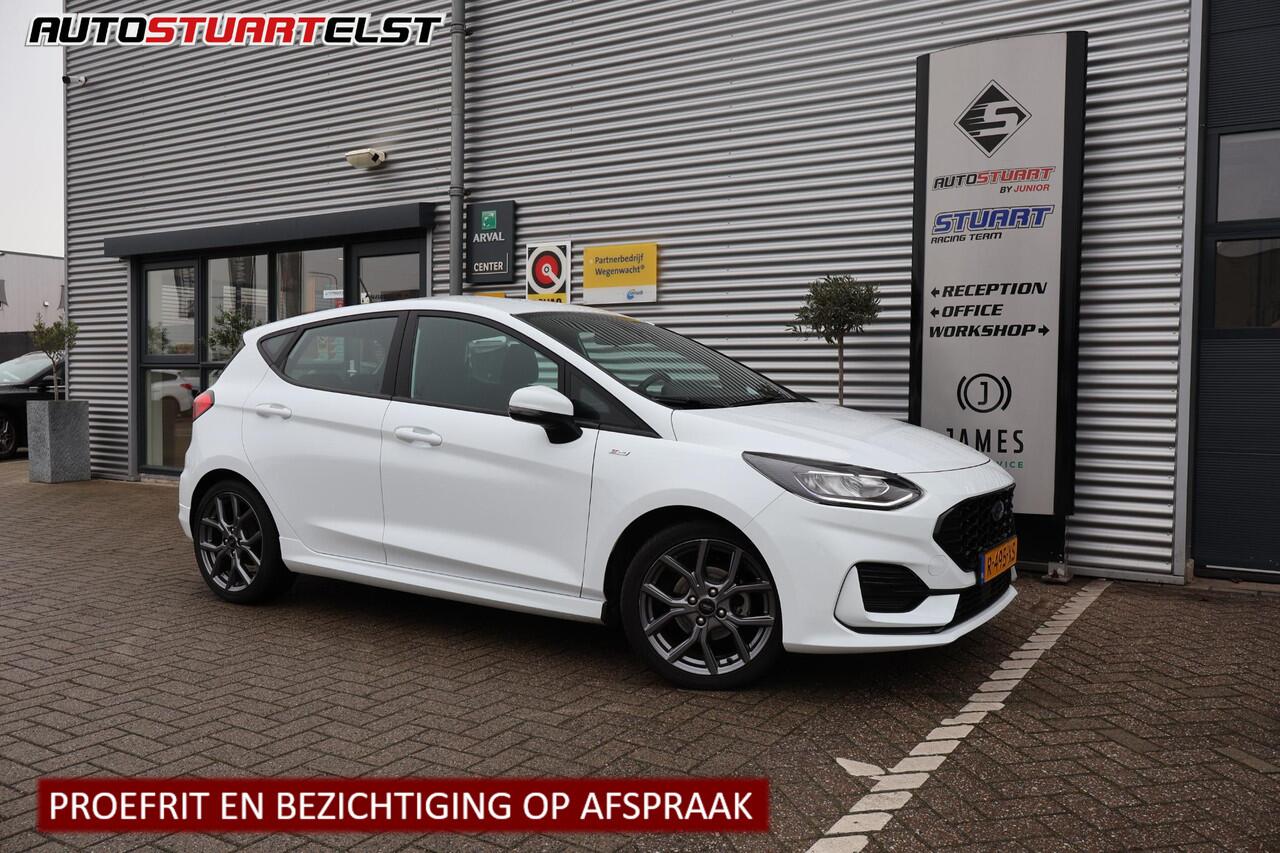 Ford FIESTA 1.0 EcoBoost Hybrid ST-Line Donkere Hemel | Carplay | Cruise | Keyless | LED | Bots sensor | PDC | NL-Auto | Volledig Onderh. | 1e-Eigenaar