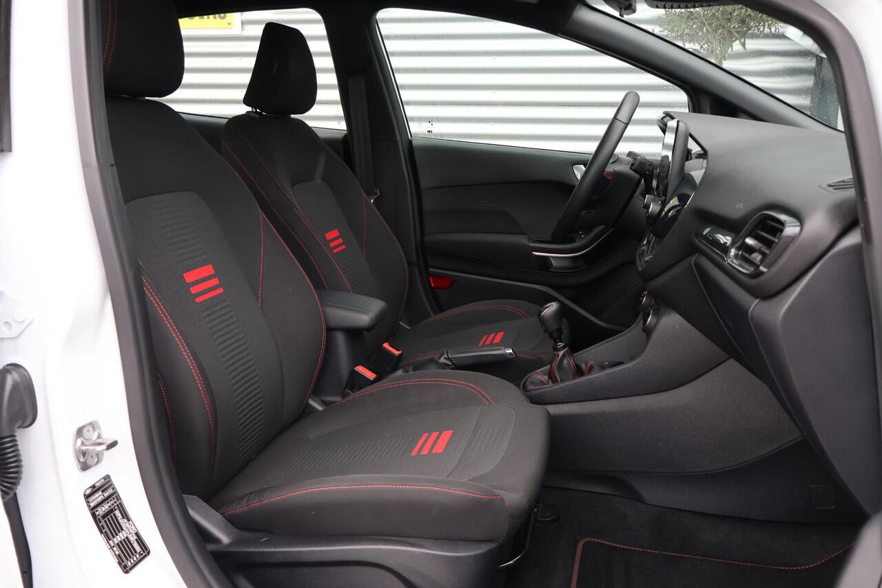 Ford FIESTA 1.0 EcoBoost Hybrid ST-Line Donkere Hemel | Carplay | Cruise | Keyless | LED | Bots sensor | PDC | NL-Auto | Volledig Onderh. | 1e-Eigenaar