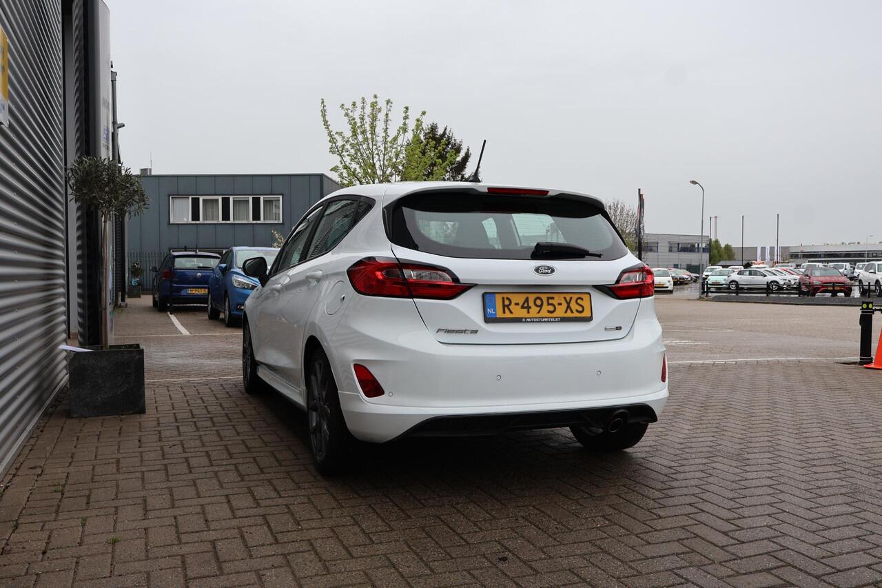 Ford FIESTA 1.0 EcoBoost Hybrid ST-Line Donkere Hemel | Carplay | Cruise | Keyless | LED | Bots sensor | PDC | NL-Auto | Volledig Onderh. | 1e-Eigenaar