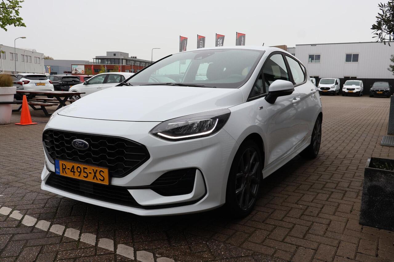 Ford FIESTA 1.0 EcoBoost Hybrid ST-Line Donkere Hemel | Carplay | Cruise | Keyless | LED | Bots sensor | PDC | NL-Auto | Volledig Onderh. | 1e-Eigenaar