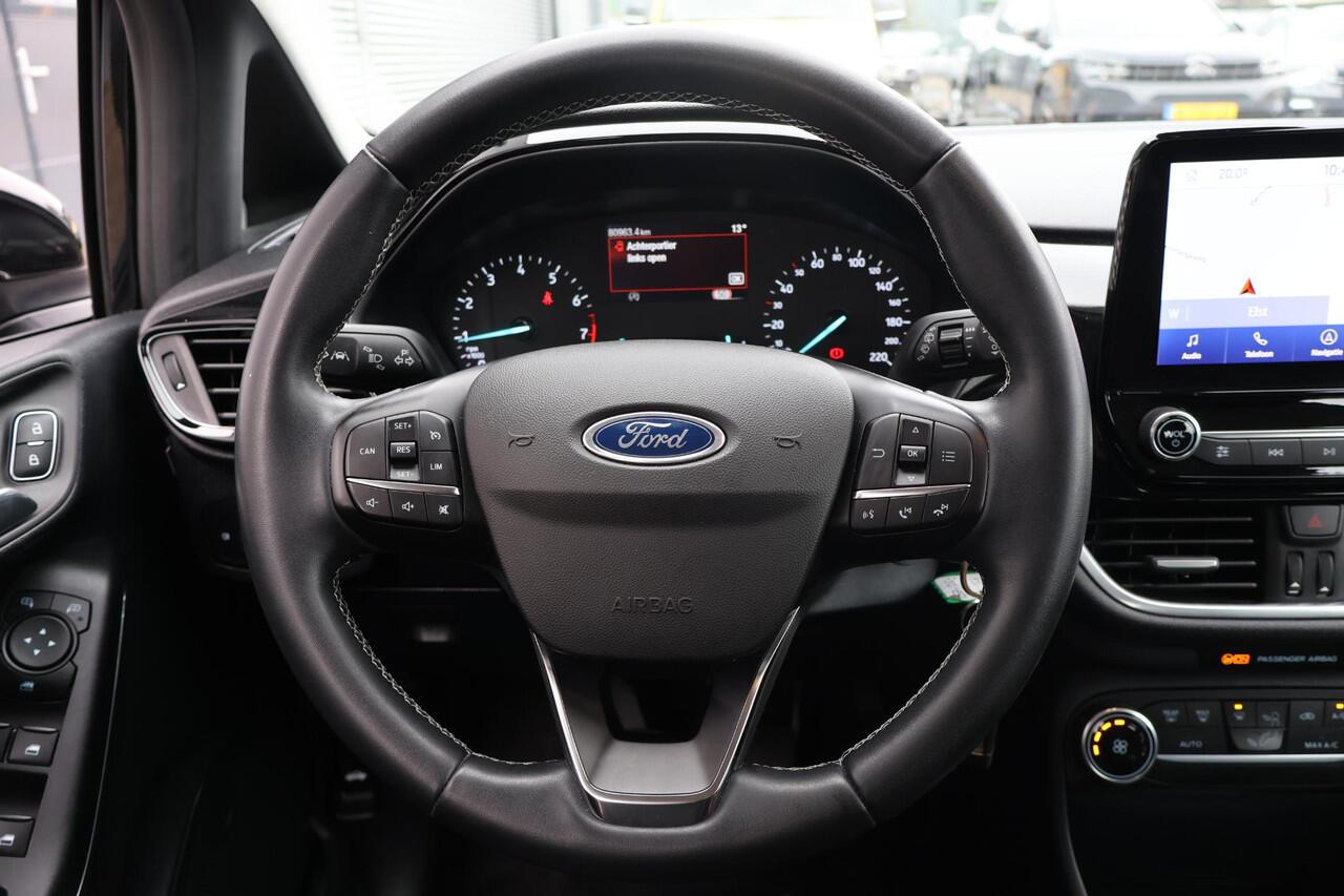 Ford FIESTA 1.0 EcoBoost Hybrid Titanium 1e Eigenaar | Volledig Onderh | NAP | BTW | Carplay | Navi | Full LED | Cruise | Start/Stop | Hill-Hold | LMV | PDC