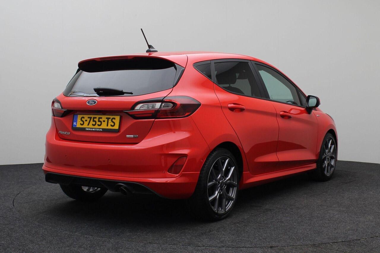 Ford FIESTA 1.0 EcoBoost Hybrid ST-Line X 2023 | CarPlay | 1e Eigenaar | Airco | Navigatie | Cruise Control | Achteruitrij Carmera | Parkeersensoren | Stoelverwarming | Stuurverwarming | Boekjes | Nationale Autopas