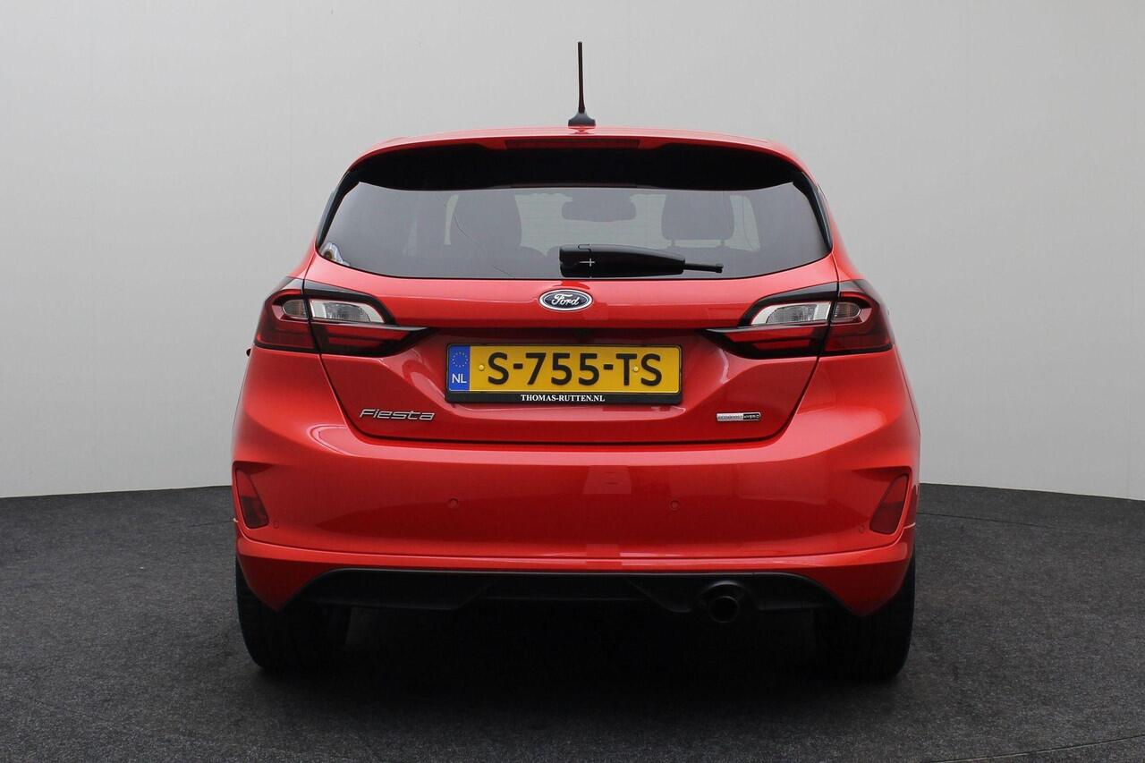 Ford FIESTA 1.0 EcoBoost Hybrid ST-Line X 2023 | CarPlay | 1e Eigenaar | Airco | Navigatie | Cruise Control | Achteruitrij Carmera | Parkeersensoren | Stoelverwarming | Stuurverwarming | Boekjes | Nationale Autopas