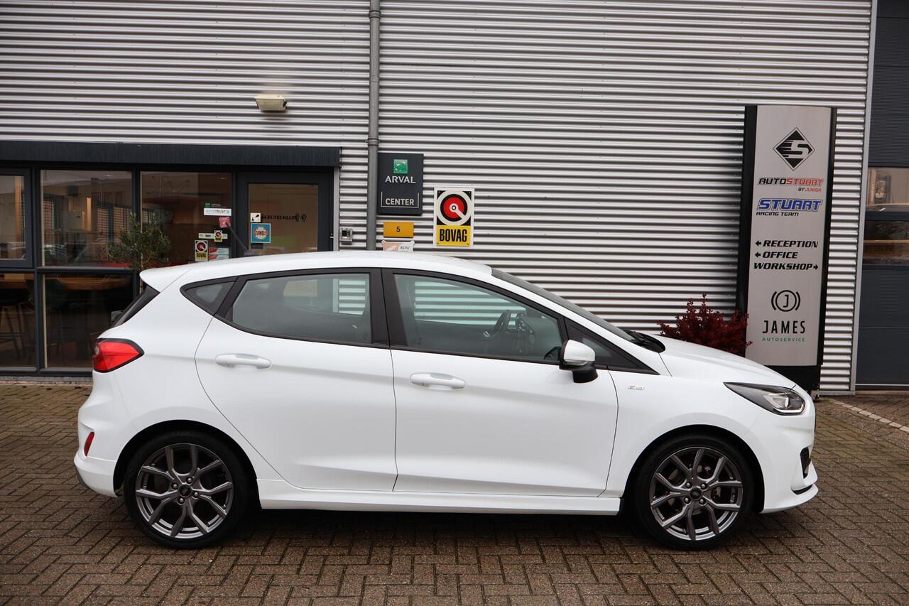 Ford FIESTA 1.0 Hybrid ST-Line 1e Eigenaar | Volledig Onderh | NL-Auto | BTW | Donkere Hemel | Keyless | Cruise | Carplay | Full Led | DAB | PDC | Start/Stop | Hill-Hold