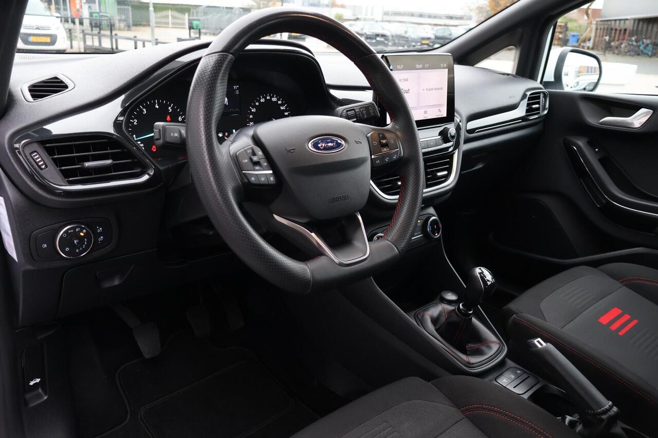 Ford FIESTA 1.0 Hybrid ST-Line 1e Eigenaar | Volledig Onderh | NL-Auto | BTW | Donkere Hemel | Keyless | Cruise | Carplay | Full Led | DAB | PDC | Start/Stop | Hill-Hold