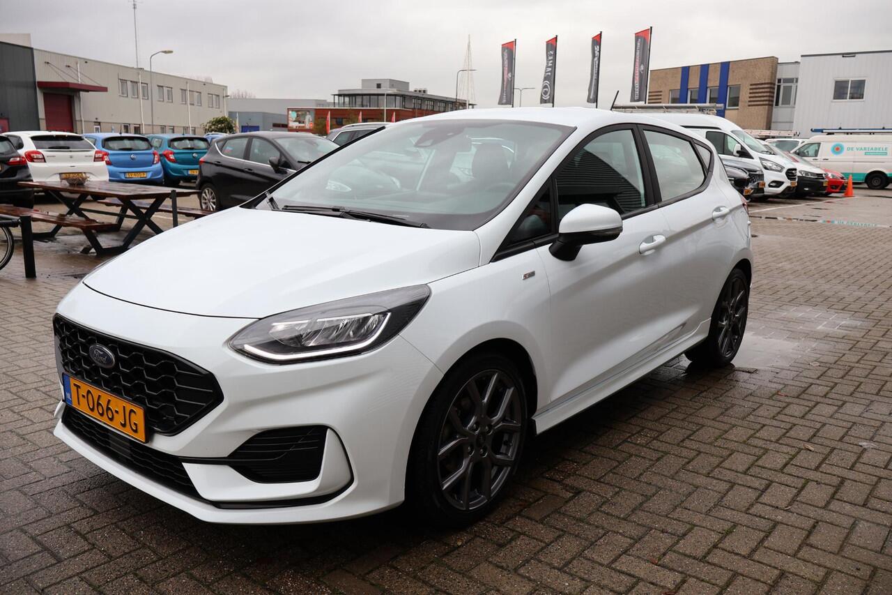 Ford FIESTA 1.0 Hybrid ST-Line 1e Eigenaar | Volledig Onderh | NL-Auto | BTW | Donkere Hemel | Keyless | Cruise | Carplay | Full Led | DAB | PDC | Start/Stop | Hill-Hold
