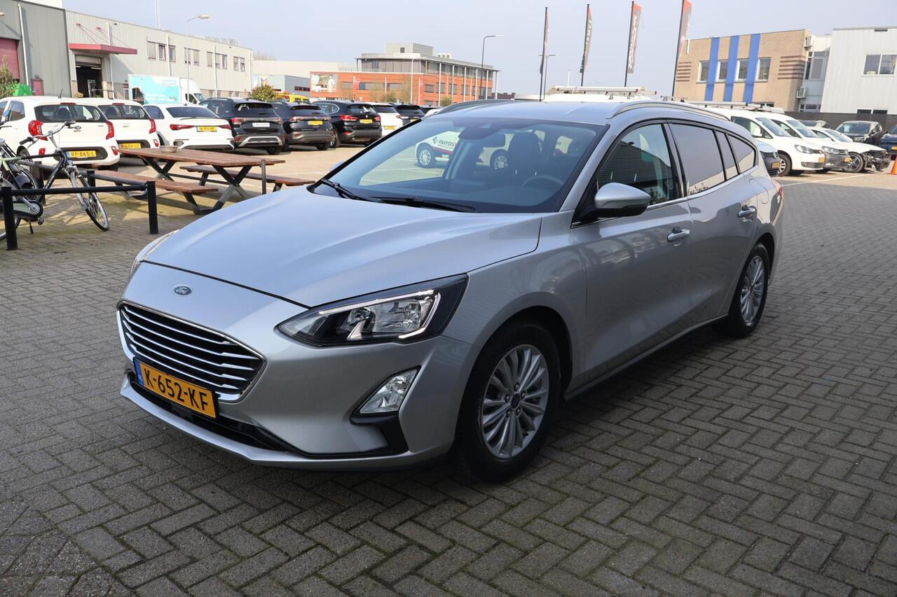 Ford FOCUS Wagon 1.0 Titanium X Business 1e Eigenaar | Volledig Onderh | NAP | BTW | AF Trekhaak | Camera | Elek Klep | Navi | Carplay | Cruise | Keyless | Full LED | Start/Stop | Hill-Hold | Bots | PDC