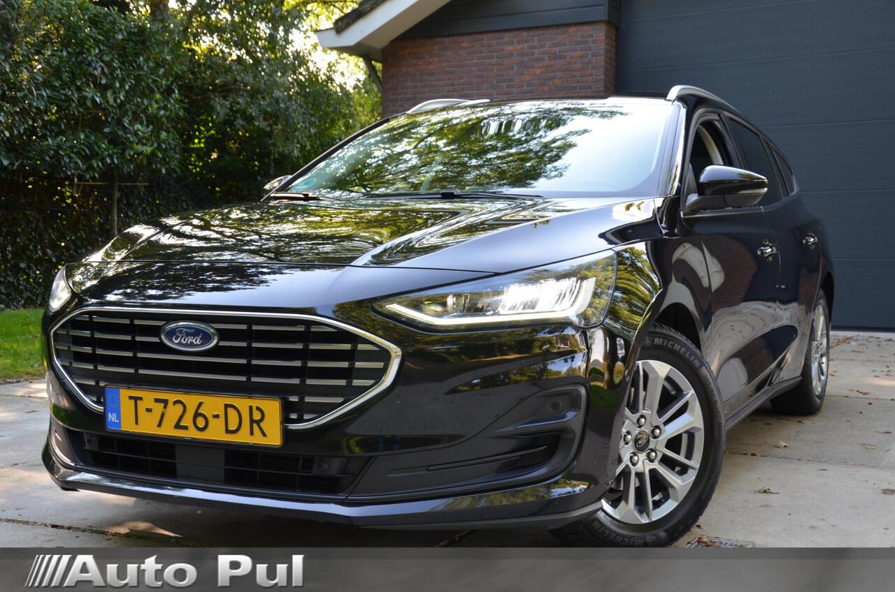 Ford FOCUS Wagon 1.0 EcoBoost Hybrid Titanium Navi/Pdc/Ecc/Led/Stoel Stuur & ruitverwarming/Leder/Cr-Controle/Privacy-Glass/Lmv/Achteruitrijcamera/Virtual Cockpit
